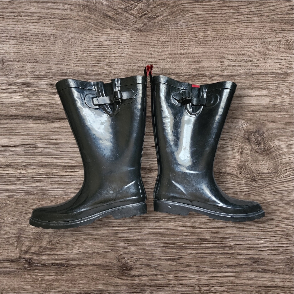 Women's Black Rain Boots
